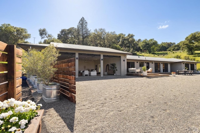 4127 Dry Creek Rd, Napa, CA 94558 - back of house with french doors