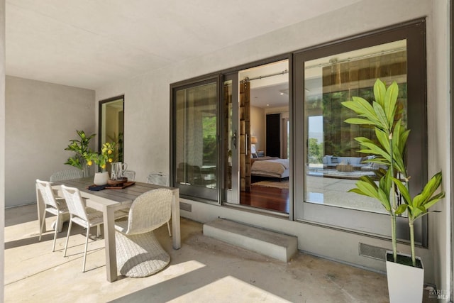 view of patio / terrace featuring outdoor dining area