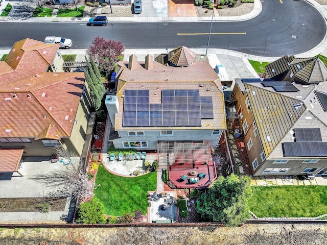bird's eye view featuring a residential view