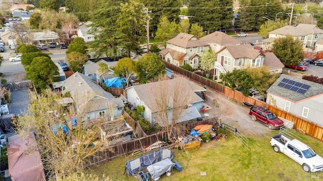 bird's eye view with a residential view