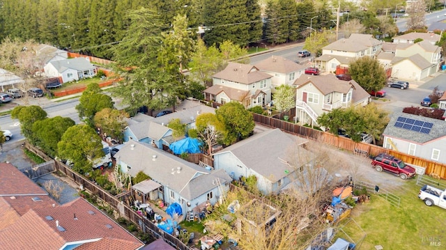 drone / aerial view with a residential view