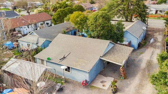 drone / aerial view featuring a residential view