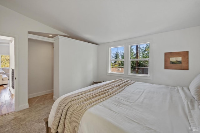 carpeted bedroom with baseboards and multiple windows