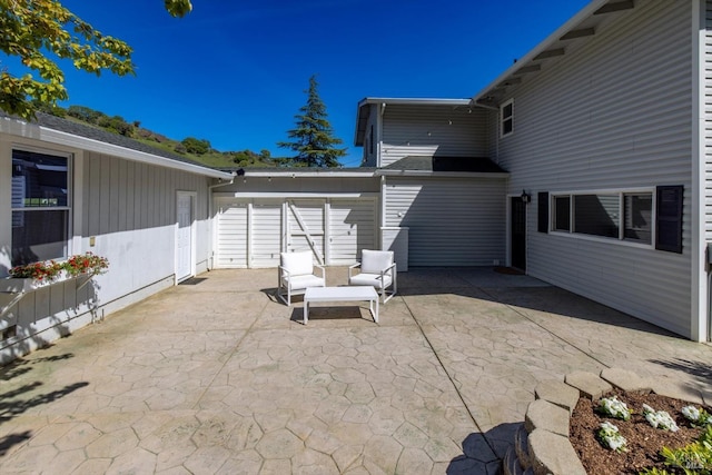 view of patio / terrace with fence