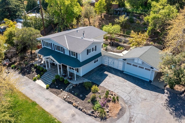birds eye view of property