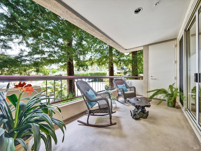 view of balcony