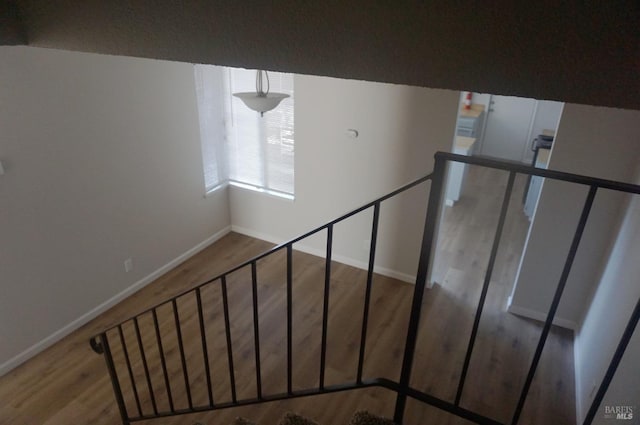 237 Sunflower Ct, Fairfield, CA 94533 - stairway with baseboards and wood finished floors