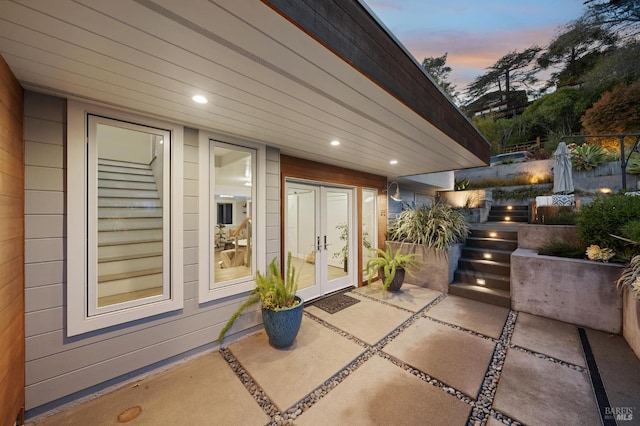 35 Bernard St, Mill Valley, CA 94941 - view of patio featuring french doors
