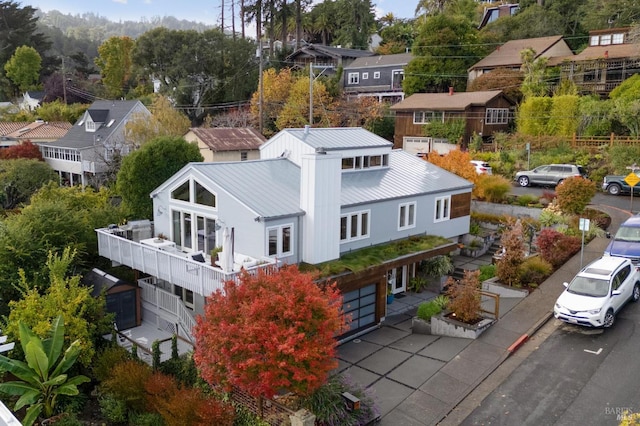 35 Bernard St, Mill Valley, CA 94941 - view from above of property