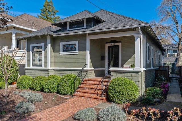 bungalow-style home featuring covered porch