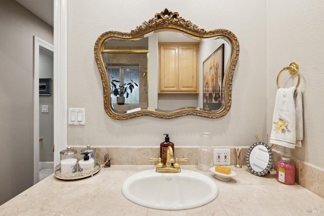 bathroom with vanity