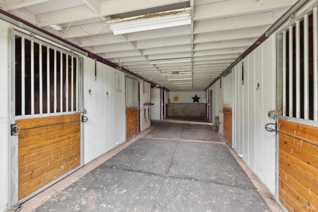 view of horse barn