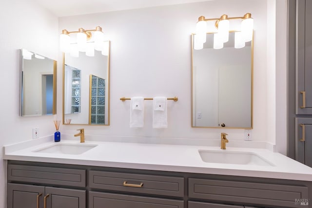 1777 Adams St, Saint Helena, CA 94574 - bathroom with double vanity and a sink