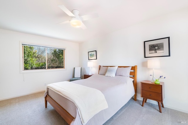 1777 Adams St, Saint Helena, CA 94574 - bedroom featuring light colored carpet, baseboards, and a ceiling fan