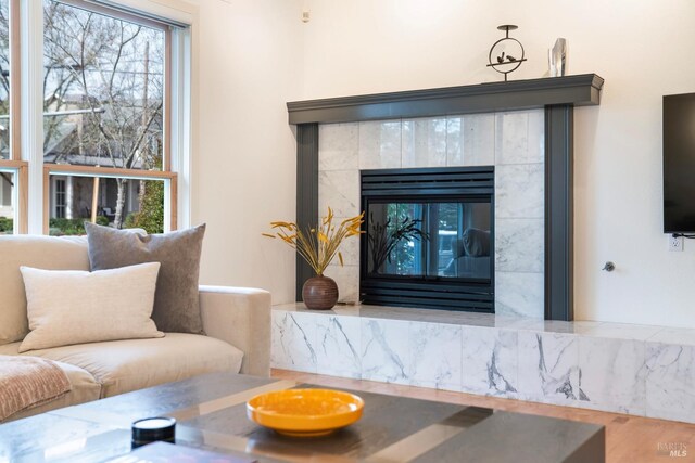 1777 Adams St, Saint Helena, CA 94574 - interior space with a tiled fireplace