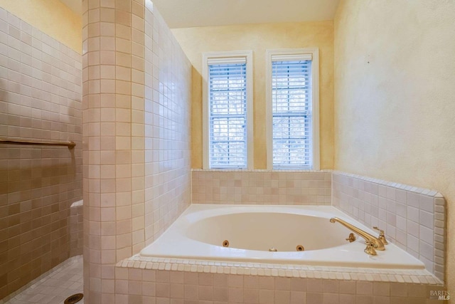 bathroom featuring a jetted tub