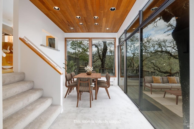view of sunroom