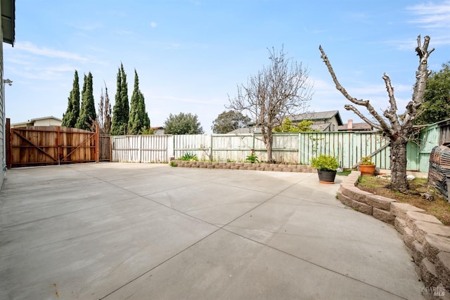 view of patio / terrace with a fenced backyard