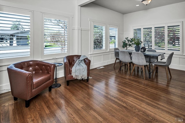1950 Spencer St, Napa, CA 94559 - dining area featuring a decorative wall and wood finished floors
