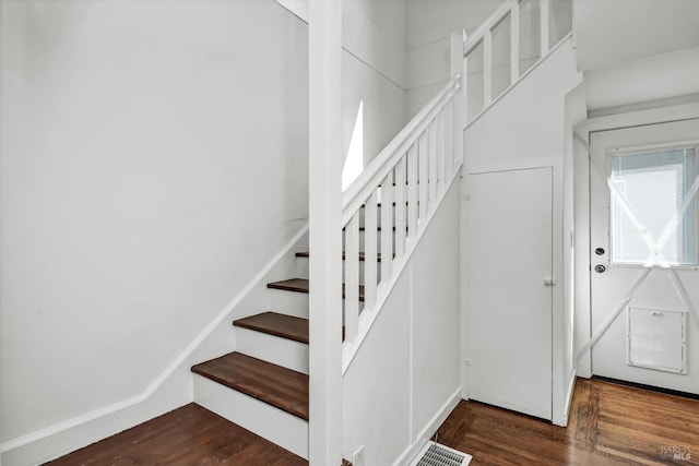 1950 Spencer St, Napa, CA 94559 - stairway featuring wood finished floors