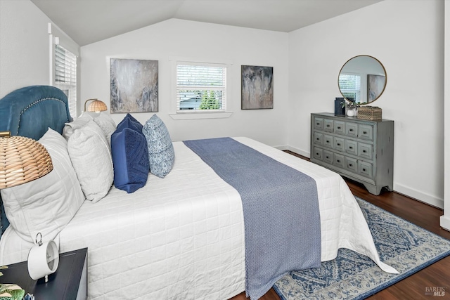 1950 Spencer St, Napa, CA 94559 - bedroom featuring wood finished floors and vaulted ceiling