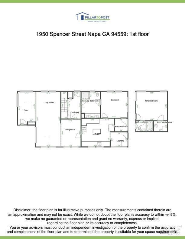 1950 Spencer St, Napa, CA 94559 - view of floor plan / room layout