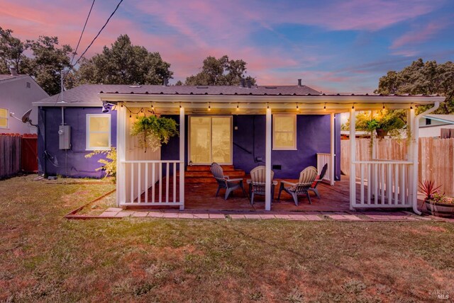 624 Annette Ave, Vallejo, CA 94591 - rear view of property with metal roof and a patio area