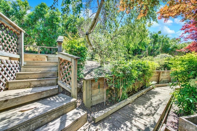 280 Park St, Concord, CA 94520 - wooden deck featuring a fenced backyard and stairs