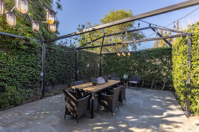 view of patio / terrace with outdoor dining area