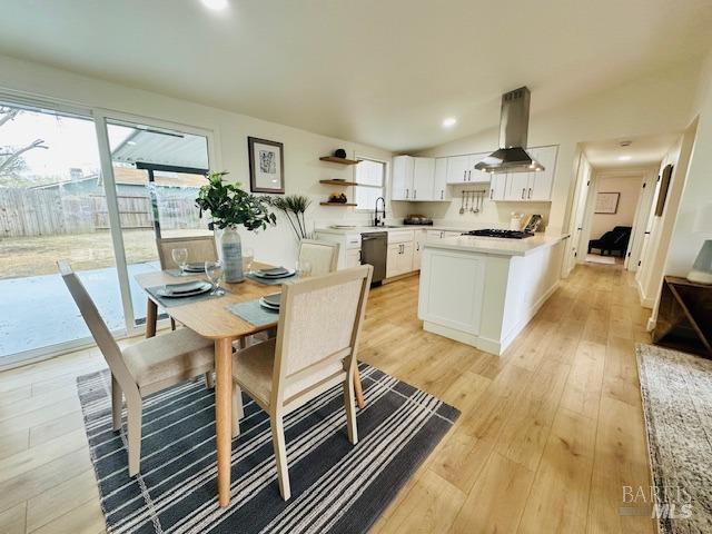 1242 Van Buren St, Fairfield, CA 94533 - dining space with plenty of natural light, light wood-type flooring, and recessed lighting
