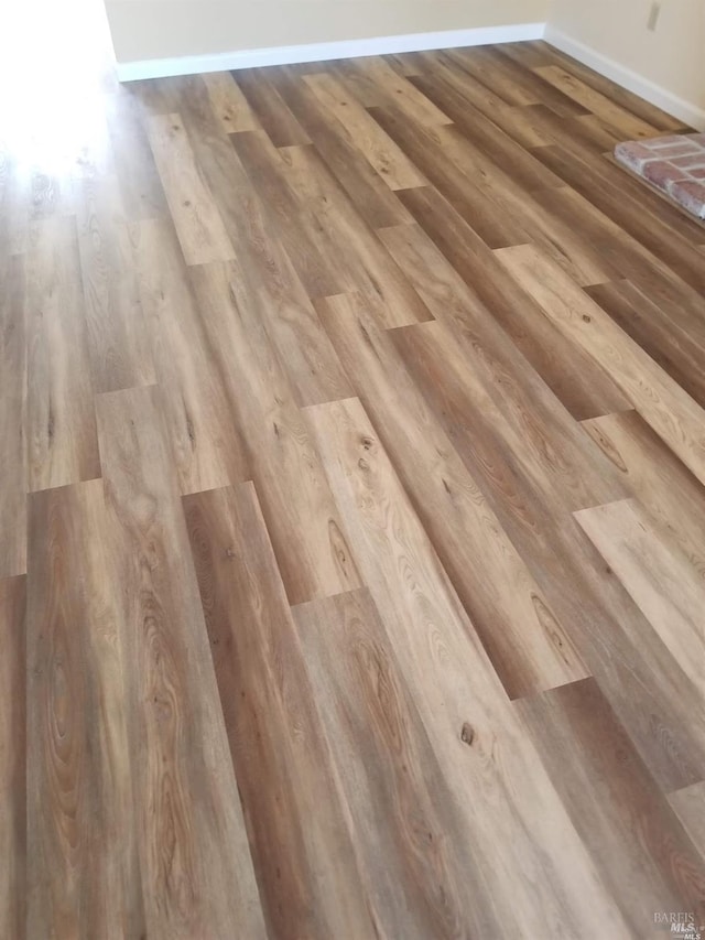 details with baseboards and wood finished floors
