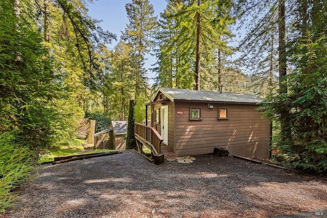 view of outbuilding