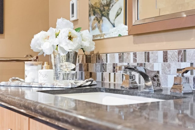 interior details featuring a sink