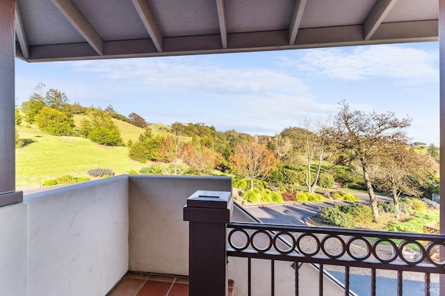 view of balcony