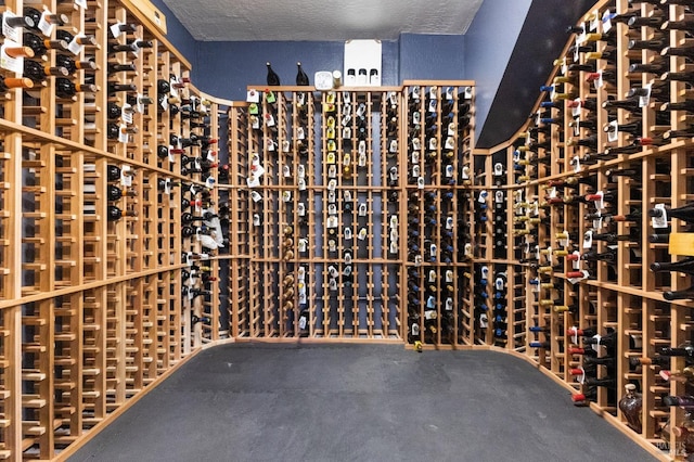 view of wine cellar