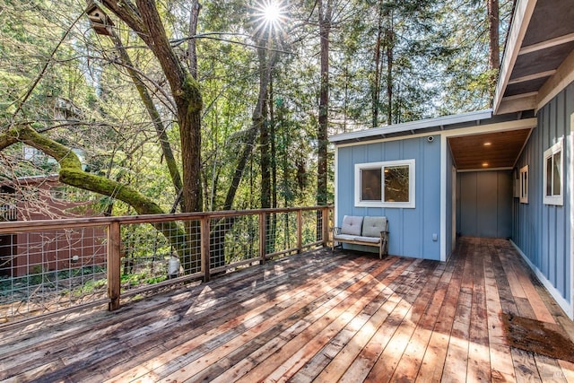 view of deck