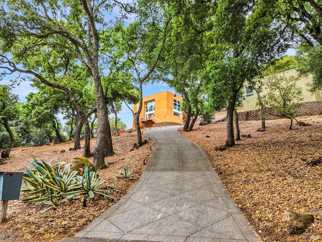 view of front of property featuring stucco siding