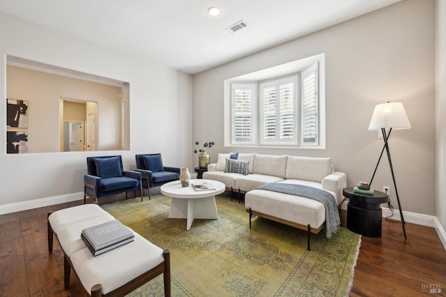 5232 Sunridge Dr, Fairfield, CA 94534 - living room with visible vents, baseboards, and wood finished floors