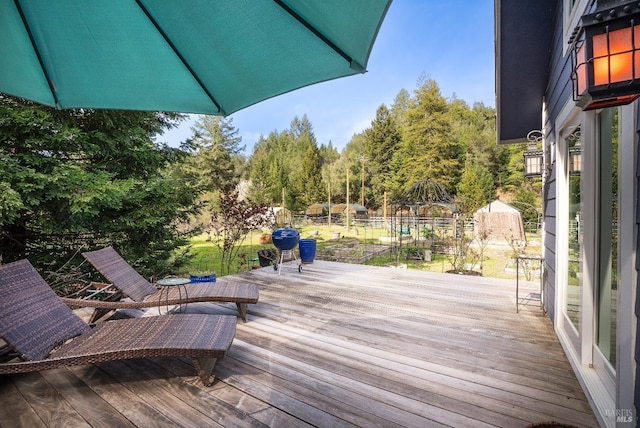 11900 Hwy 116, Guerneville, CA 95446 - view of wooden deck