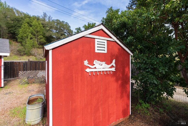 11900 Hwy 116, Guerneville, CA 95446 - view of outbuilding with fence and an outdoor structure
