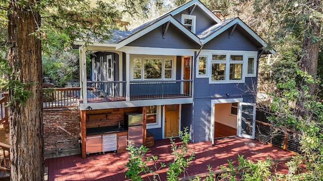 162 Wolfe Grade, Kentfield, CA 94904 - view of front of property with a deck
