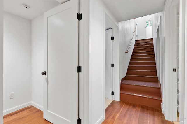 162 Wolfe Grade, Kentfield, CA 94904 - stairs featuring hardwood / wood-style floors and baseboards