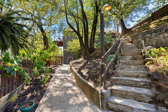 162 Wolfe Grade, Kentfield, CA 94904 - view of yard featuring stairs