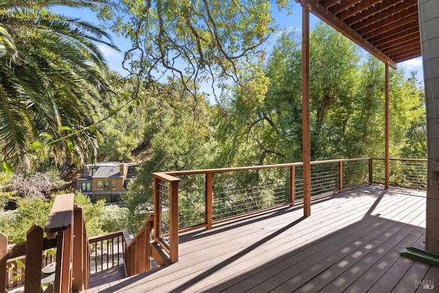 162 Wolfe Grade, Kentfield, CA 94904 - view of wooden deck
