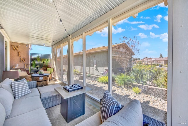 view of patio featuring an outdoor hangout area