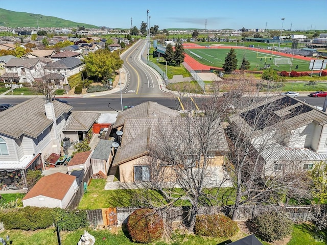 aerial view featuring a residential view
