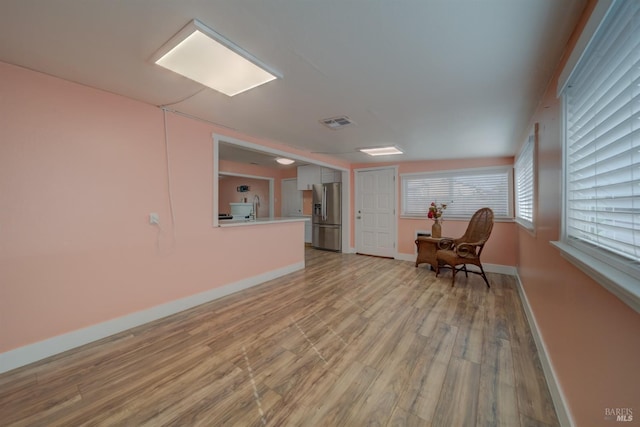 900 5th St, Fairfield, CA 94533 - interior space featuring light wood finished floors, baseboards, and visible vents