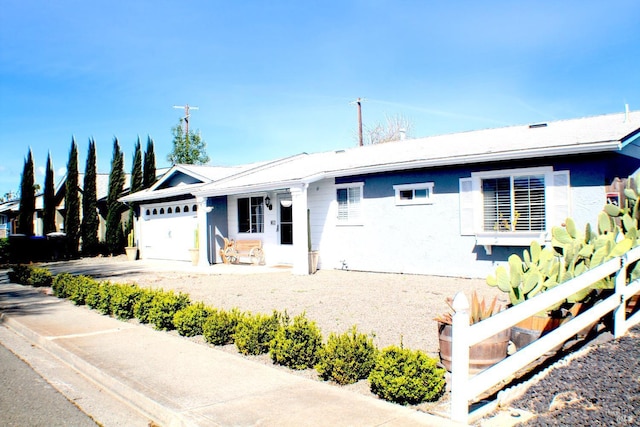 224 Walnut St, Suisun City, CA 94585 - ranch-style house with an attached garage and stucco siding