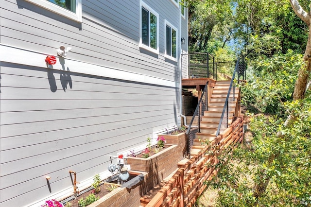 421 Rose Ave, Mill Valley, CA 94941 - view of home's exterior with stairs and a garden