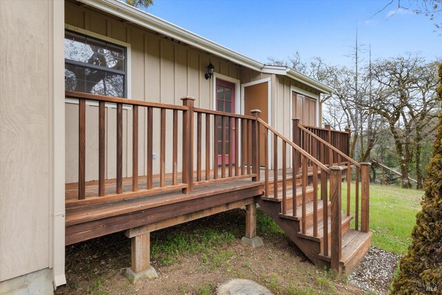 8401 Brandywine Dr, Ukiah, CA 95482 - view of wooden deck